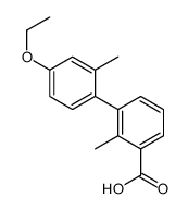 3-(4-ethoxy-2-methylphenyl)-2-methylbenzoic acid结构式