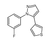 1-(3-FLUOROPHENYL)-5-(THIOPHEN-3-YL)-1H-PYRAZOLE Structure