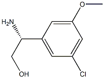 (2R)-2-AMINO-2-(5-CHLORO-3-METHOXYPHENYL)ETHAN-1-OL结构式