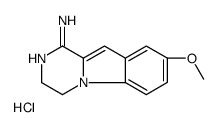 8-Methoxy-3,4-dihydropyrazino(1,2-a)indol-1-amine monohydrochloride structure