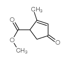 2-Cyclopentene-1-carboxylicacid,2-methyl-4-oxo-,methylester(9CI)结构式