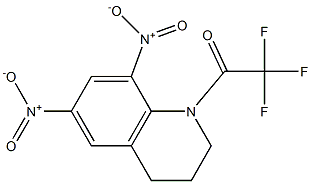 6,8-dinitro-N-trifluoroacetyl-1,2,3,4-tetrahydroquinoline结构式