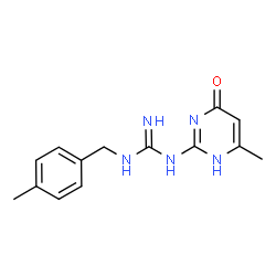 N-(4-Methylbenzyl)-N'-(6-methyl-4-oxo-1,4-dihydropyrimidin-2-yl)guanidine结构式