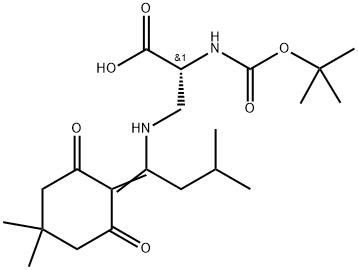 Boc-D-Dap(ivDde)-OH结构式