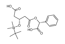 (3R)-3-(tert-Butyldimethylsilyloxy)glutaric acid-1-((R)-(-)-mandelic acid ester Structure