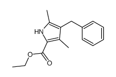 ethyl 4-benzyl-3,5-dimethyl-1H-pyrrole-2-carboxylate结构式