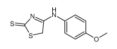 4-(4-methoxyanilino)-5H-1,3-thiazole-2-thione结构式