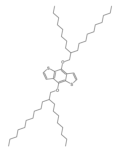 4,8-Bis((2-octyldodecyl)oxy)benzo[1,2-b:4,5-b']dithiophene Structure