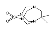9-Thia-1,3,6,8-tetraazatricyclo(4.3.1.1(3,8))undecane, 4,4-dimethyl-, 9,9-dioxide Structure