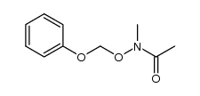 N-methyl-N-(phenoxymethoxy)acetamide Structure
