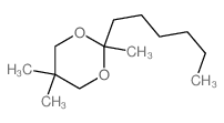1,3-Dioxane,2-hexyl-2,5,5-trimethyl-结构式