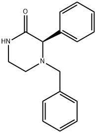 (R)-4-苄基-3-苯基哌嗪-2-酮结构式