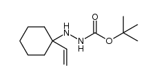 tert-butyl 2-(1-vinylcyclohexyl)hydrazinecarboxylate结构式