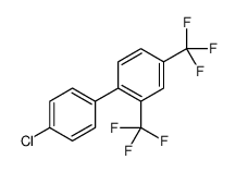 1-(4-chlorophenyl)-2,4-bis(trifluoromethyl)benzene结构式