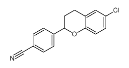 4-(6-chloro-3,4-dihydro-2H-chromen-2-yl)benzonitrile Structure