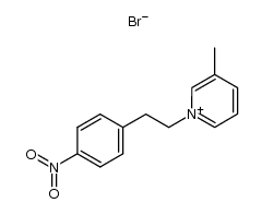 3-methyl-1-(4-nitrophenethyl)pyridin-1-ium bromide结构式