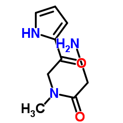 2-(Glycyl-N-methylglycyl)-1H-pyrrole结构式