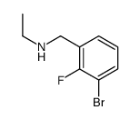 1-Bromo-3-(ethylaminomethyl)-2-fluorobenzene结构式