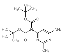 Di-tert-butyl (6-amino-2-Methylpyrimidin-4-yl)carbamate Structure