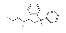 ethyl 3-(methyldiphenylsilyl)propanoate Structure