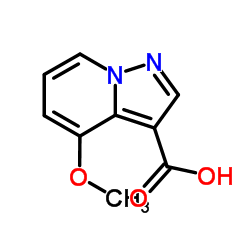 4-甲氧基吡唑并[1,5-a]吡啶-3-甲酸结构式