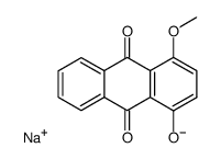 4-methoxy-1-hydroxyanthraquinone sodium salt Structure