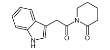 1-[2-(1H-indol-3-yl)acetyl]piperidin-2-one Structure