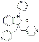 1,3-DIHYDRO-1-PHENYL-3,3-BIS(4-PYRIDINYLMETHYL)-2H-INDOL-2-ONE Structure