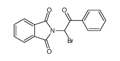 N-(1-bromo-2-oxo-2-phenyl-ethyl)-phthalimide Structure