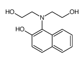 1-[bis(2-hydroxyethyl)amino]naphthalen-2-ol结构式