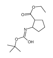 (1S,2S)-ethyl 2-(tert-butoxycarbonylamino)cyclopentanecarboxylate结构式