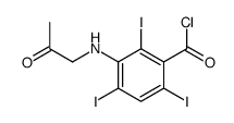 2,4,6-triiodo-3-(2-oxopropylamino)benzoyl chloride结构式