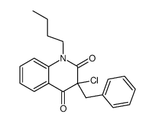 3-Benzyl-1-butyl-3-chloro-1H-quinoline-2,4-dione Structure