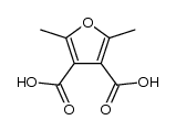 2,5-Dimethyl-3,4-furandicarboxylic acid Structure