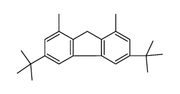 3,6-ditert-butyl-1,8-dimethyl-9H-fluorene结构式