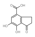 6,7-Dihydroxy-1-oxo-2,3-dihydro-1H-indene-4-carboxylicacid Structure