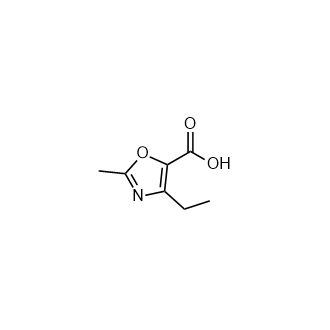 4-乙基-2-甲基噁唑-5-羧酸结构式