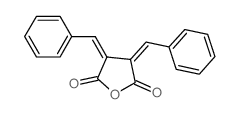 2,5-Furandione,dihydro-3,4-bis(phenylmethylene)-结构式