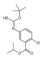 propan-2-yl 2-chloro-5-[(2-methylpropan-2-yl)oxycarbothioylamino]benzoate结构式