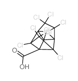 Nonachloropentacyclo<4.3.0.02,5.03,8.04,7>nonan-4-carbonsaeure Structure