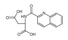 (2S)-2-(quinoline-2-carbonylamino)butanedioic acid Structure