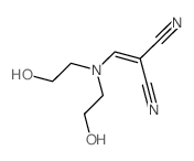 Propanedinitrile,2-[[bis(2-hydroxyethyl)amino]methylene]- Structure