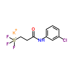 (3-((3-氯苯基)氨基)-3-羰基丙基)三氟硼酸钾结构式