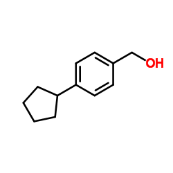 (4-Cyclopentylphenyl)methanol structure