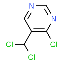 Pyrimidine, 4-chloro-5-(dichloromethyl)- (9CI) structure