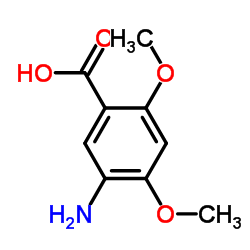 Benzoic acid, 5-amino-2,4-dimethoxy- (9CI) Structure
