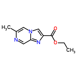 6-Methyl-imidazo[1,2-a]pyrazine-2-carboxylic acid ethyl ester结构式