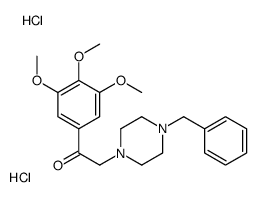 2-(4-benzylpiperazin-1-yl)-1-(3,4,5-trimethoxyphenyl)ethanone,dihydrochloride Structure