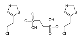 5-(2-chloroethyl)-1,3-thiazole,ethane-1,2-disulfonic acid Structure