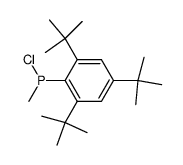 chloro(methyl)(2,4,6-tri-tert-butylphenyl)phosphane结构式